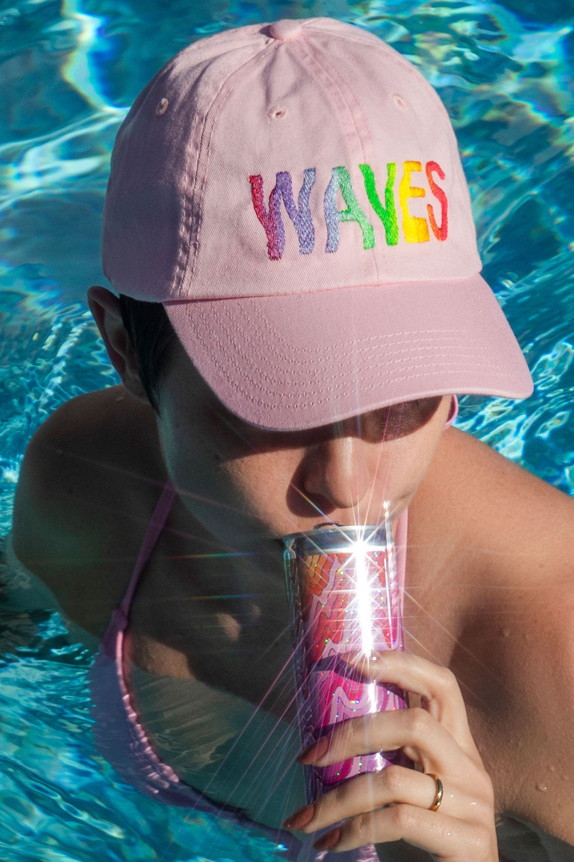 WAVES Logo Cap - Pink